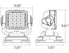 1492200 - Ultra Bright Remote Control Spot Light, Permanent Mount - White - GetHydraulics