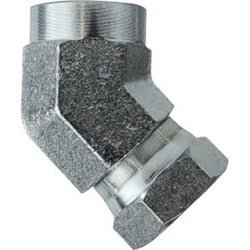 150444 45 - deg Swivel Elbow, 1/4 - in Female NPTF x 1/4 - in Female NPSM Swivel, Steel - GetHydraulics.com