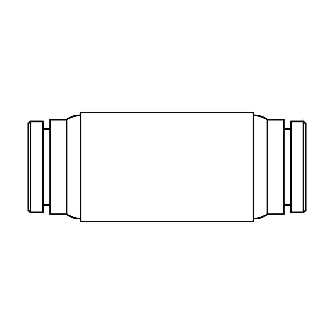 1562-10-10 Tube Union, Brass DOT Push-In Fitting