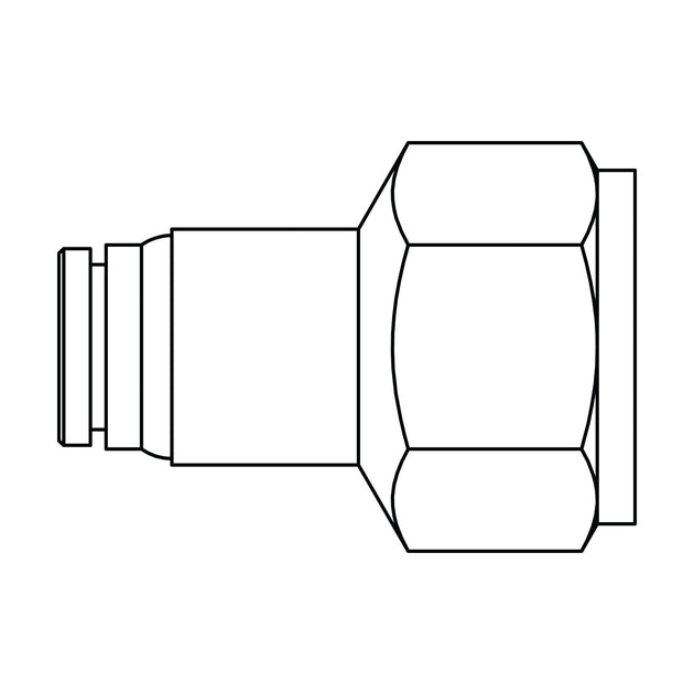 1566 - 04 - 04 Tube to Pipe, Brass DOT Push - In Fitting - GetHydraulics.com