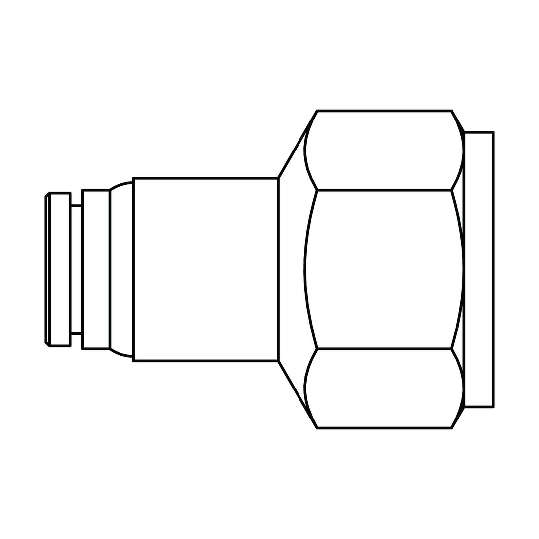 1566-04-02 Tube to Pipe, Brass DOT Push-In Fitting