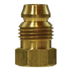16009 Double Compression Sleeve Break - Away Nut, 1/8 in Threaded, Brass - GetHydraulics.com