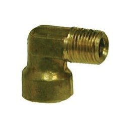 16131 90 - deg Elbow, 5/16 - in Threaded x 1/8 - in MIP, 0.75 in, Brass - GetHydraulics.com