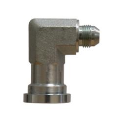 17041016 90 - deg Elbow, 5/8 - in Male JIC x 1 - in Code 61 Flange, Steel - GetHydraulics.com