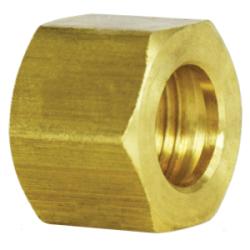 18034 Hex Nut, 3/16 - in Compression, Brass - GetHydraulics.com