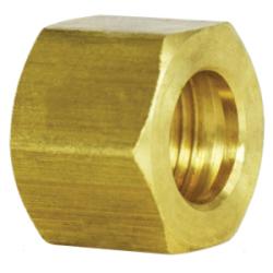18040 Hex Nut, 5/8 - in Compression, Brass - GetHydraulics.com