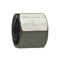 18055 Compression Nut, 3/8 - in Tube, Brass, Nickel - Plated - GetHydraulics.com