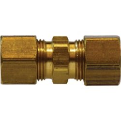 18062D Drilled Thru Union, 1/8 in Compression x 1/8 in Compression, Brass - GetHydraulics.com