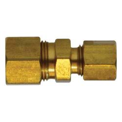18083 Reducing Union, 5/8 in Compression x 1/2 in Compression, Brass - GetHydraulics.com
