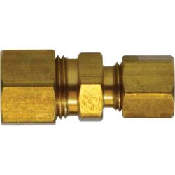 18085 Reducing Union, 7/8 in Compression x 3/8 in Compression, Brass - GetHydraulics.com