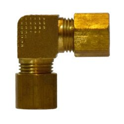 18127B 90 deg Barstock Union Elbow, 1/2 - in Compression x 1/2 - in Compression, Brass - GetHydraulics.com