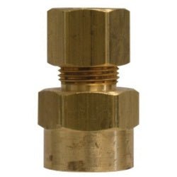 18168 Adapter, 5/16 in Compression x 1/2 in FPT, Brass - GetHydraulics.com