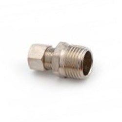 18203NP Adapter, 7/8 - in Compression x 3/4 - in Male NPTF, Nickel - Plated Brass - GetHydraulics.com