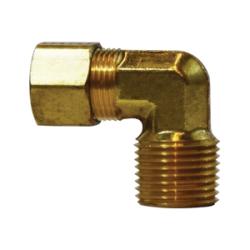 18245 90 - deg Elbow, 3/4 - in Tube OD x 3/4 - in Male NPTF, Brass - GetHydraulics.com