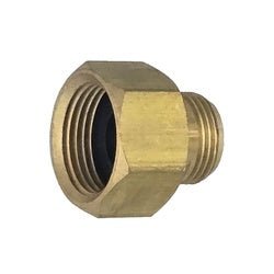 18510 Connector, 1/2 - in Female Compression x 3/8 - in Male Compression, Brass - GetHydraulics.com