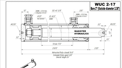 2" Bore Universal Hydraulic Cylinders - GetHydraulics