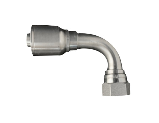 200 - FBX90 - 20 - 20 1 - 1/4" x 1 - 1/4" 90¡ Female BSP Swivel, Hose Fitting for 1 & 2 Wire Hoses - GetHydraulics.com