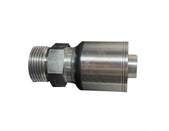 200 - MORFS - 06 - 06 3/8" x 3/8" Male O'Ring Face Seal, 1 - Piece Hose Fitting for 1 & 2 Wire Braid - GetHydraulics.com