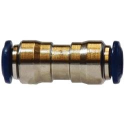 20017N Union Connector, 1/8 - in Push - to - Connect x 1/8 - in Push - to - Connect, Brass, Nickel - Plated - GetHydraulics.com
