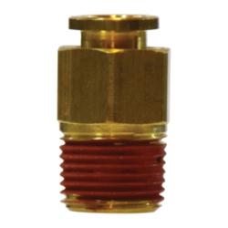 20048A Male Adapter, 1/8 - in Push - to - Connect x 1/8 - in Male NPTF, Brass - GetHydraulics.com