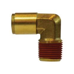 20067A 90 - deg Fixed Male Elbow, 3/16 - in Push - to - Connect x 1/8 - in Male NPTF, Brass - GetHydraulics.com