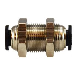 20129C Push - to - Connect Bulkhead Union, 1/2 - in Push - to - Connect x 1/2 - in Push - to - Connect, Composite - GetHydraulics.com