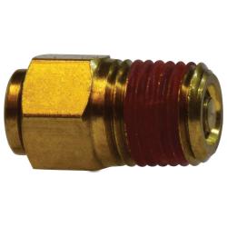 20134 Quick Disconnect, 1/4 - in Push - In Tube x 1/4 - in MIP, Brass - GetHydraulics.com