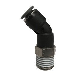 20140C 45 - deg Swivel Male Elbow, 1/4 - in Push - to - Connect x 1/4 - in Male NPT Swivel, Composite - GetHydraulics.com