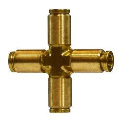 20142 Cross, 1/4 in Push - In Tube x 1/4 in Push - In Tube x 1/4 in Push - In Tube x 1/4 in Push - In Tube - GetHydraulics.com