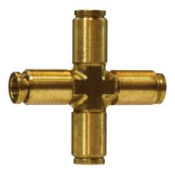 20143 Cross, 3/8 in Push - In Tube x 3/8 in Push - In Tube x 3/8 in Push - In Tube x 3/8 in Push - In Tube - GetHydraulics.com