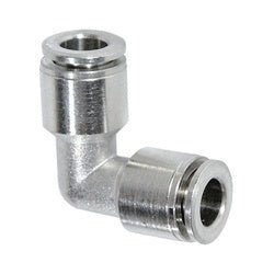 20155SS 90 deg Union Elbow, 5/16 - in Push - to - Connect x 5/16 - in Push - to - Connect, Stainless Steel - GetHydraulics.com