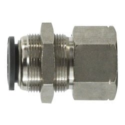 20175C Push - to - Connect Female Bulkhead, 1/2 - in Push - to - Connect x 1/4 - in Female NPT, Composite - GetHydraulics.com