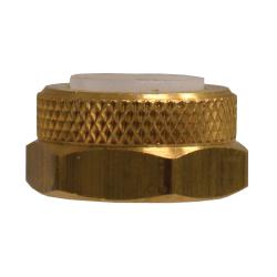 20213 Hex Nut and Sleeve Assembly, 3/8 in Flareless, Brass - GetHydraulics.com
