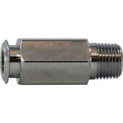 20465 Connector, 3/8 in Tube OD x 1/4 in MIP, Brass - GetHydraulics.com