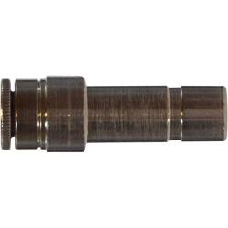 20510 Reducer, 1/8 - in Push - In Tube x 1/4 - in Push - In Tube, Brass, Nickel - Plated - GetHydraulics.com