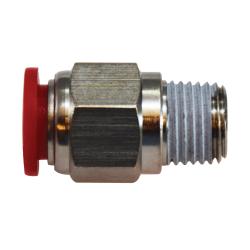 20702C Push - to - Connect Male Connector, 8 mm Push - to - Connect x 1/8 - in Male BSP, Composite - GetHydraulics.com