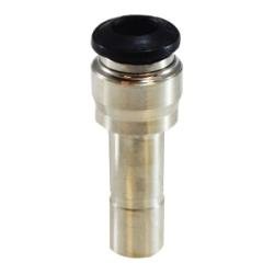 20760N Reducer, 12 mm Push - In x 12 mm Push - In, Brass, Nickel - Plated - GetHydraulics.com