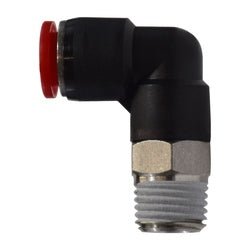 20855 90 - deg Swivel Male Elbow, 4 mm Push - to - Connect x 1/4 - in Male Global Thread Swivel, Composite - GetHydraulics.com