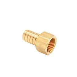 209A - 4B Rigid Adapter, 1/4 in Hose Barbed x 1/4 in FPT, Brass - GetHydraulics.com