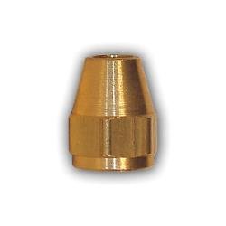 21110X7 Hex Short Rod Nut, 7/16 in SAE 45 deg Flare, Brass - GetHydraulics.com