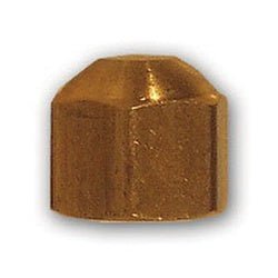 2139X4 Cap, 1/4 in SAE 45 deg Female Flared, Brass - GetHydraulics.com