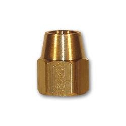 21611X8 Long Hex Nut, 1/2 in Compression, Brass - GetHydraulics.com