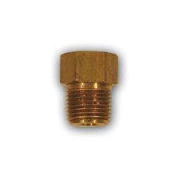 2202X8 Adapter, 1/2 in Male SAE Inverted Flared x 3/8 in Male SAE Inverted Flared, Brass - GetHydraulics.com