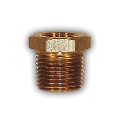 23224X2 Hex Bushing, 1/4 in MPT x 1/8 in FPT, Brass - GetHydraulics.com