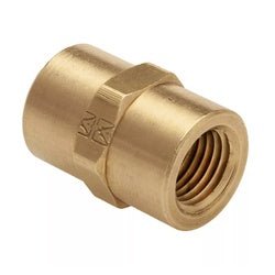 23300X1 Pipe Coupling, 1/16 in FIP x 1/16 in, Brass - GetHydraulics.com