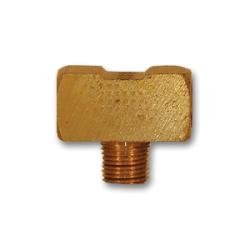23600X4 Branch Tee, 1/4 in FPT x 1/4 in FPT x 1/4 in MPT, Brass - GetHydraulics.com