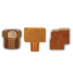 2402X6 90 deg Elbow, 3/8 in Inverted Flared x 1/4 in MPT, Brass - GetHydraulics.com