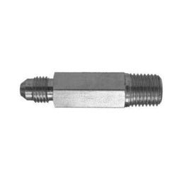 2404L44 Long Adapter, 1/4 - in Male JIC x 1/4 - in Male NPTF, Steel - GetHydraulics.com