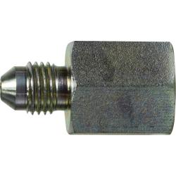 240522 Straight Adapter, 1/8 - in Male JIC x 1/8 - in Female NPTF, Steel - GetHydraulics.com