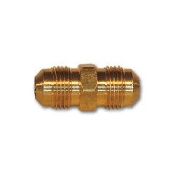 242X8 Union, 1/2 in SAE 45 deg Flare x 1/2 in SAE 45 deg Flare, Brass - GetHydraulics.com